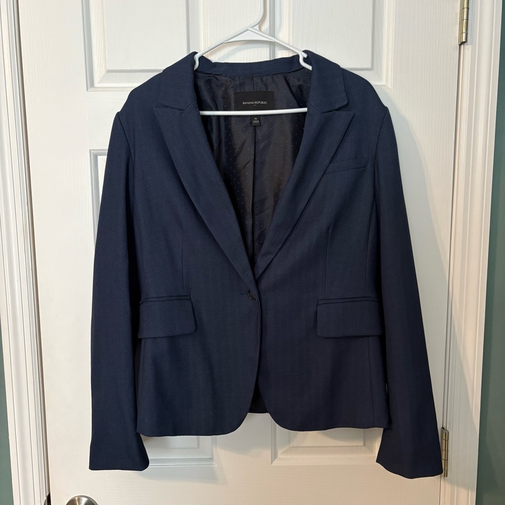 Banana Republic Dark Blue Blazer Size 16